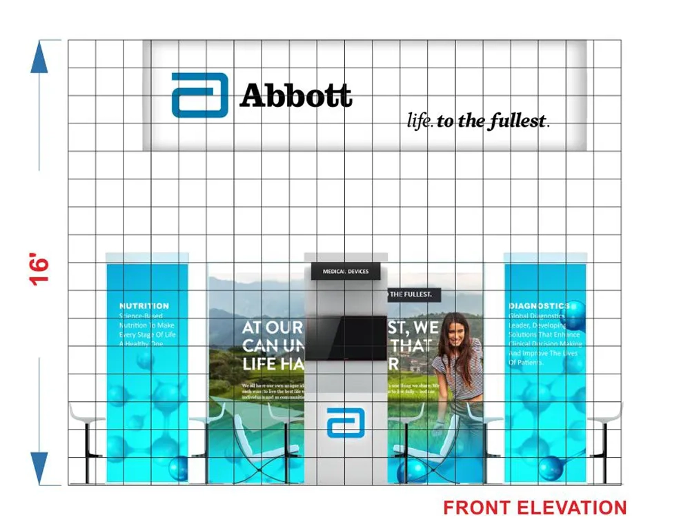 Custom 20x20 booth design options